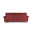 Canapé modulaire réversible en velours rouge paprika