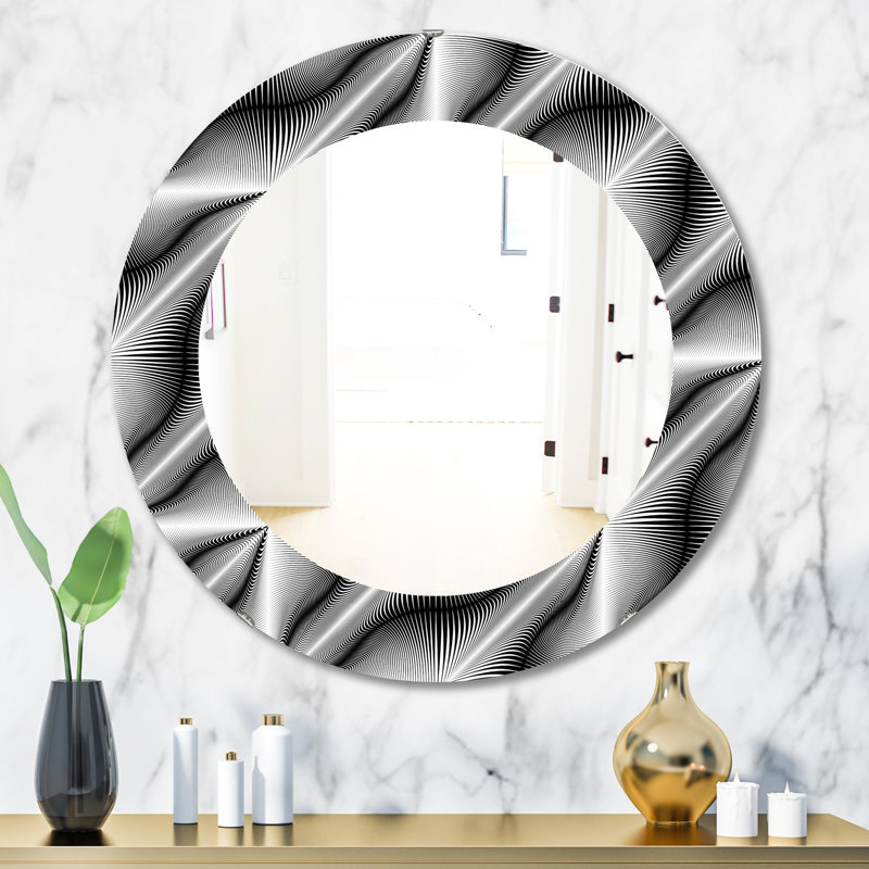 Miroir mural scandinave Mid-Century 28, H 31,5 po x l 23,7 po