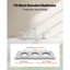 Roman Tub Faucet, 3 Hole Waterfall Bathtub Faucet, Bath Tubs Faucets Set with 2 Handles, Roman Tub Faucets Deck Mount for Pet Washing, Baby Care, Adult Bathing, Silver, Right-Angle Spout Design
