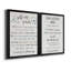 Guide to Self Care - Ensemble 2 pièces d'art textuel sur toile-1055995952-1055995958