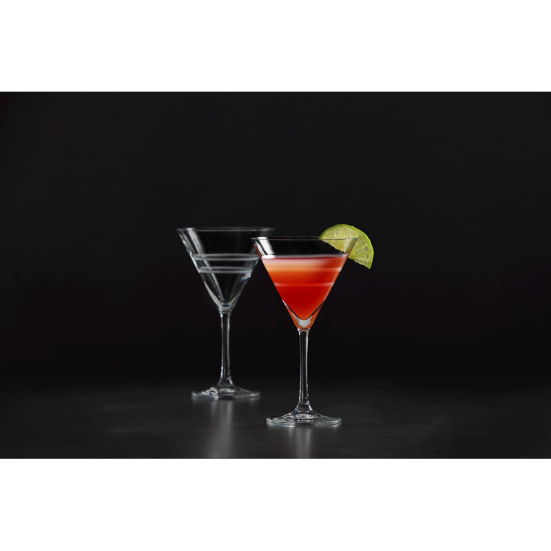 Crafthouse Tritan Crystal 9.9 oz Martini Glass Set of 4