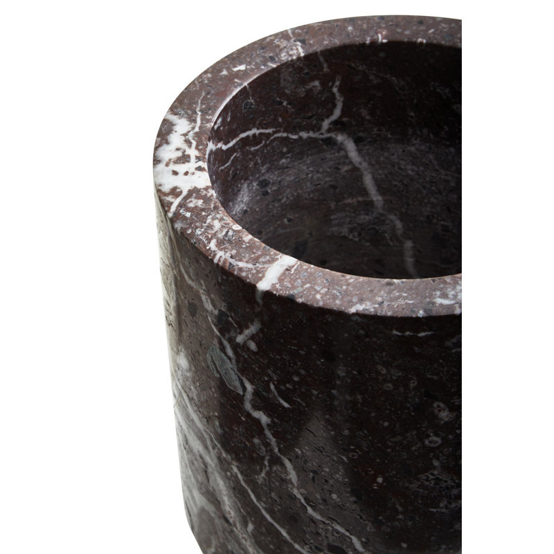 Brenlee Red Marble Ice Bucket