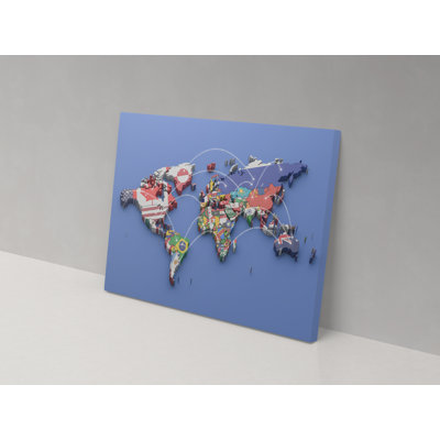 Canvas Collection Around The World - Wrapped Canvas Print