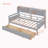 Daybed, Wood Slat Support, with Bedside Shelf and Two Drawers-505039232-505039233