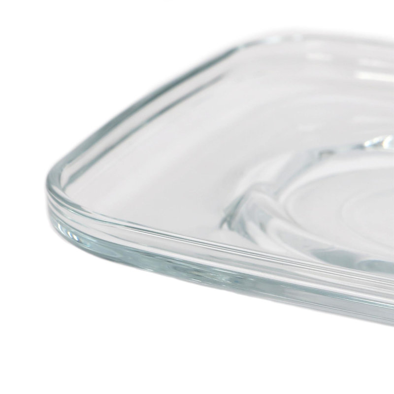 , 12.5cm Cozy Glass Cappuccino Saucers - 16.5cm