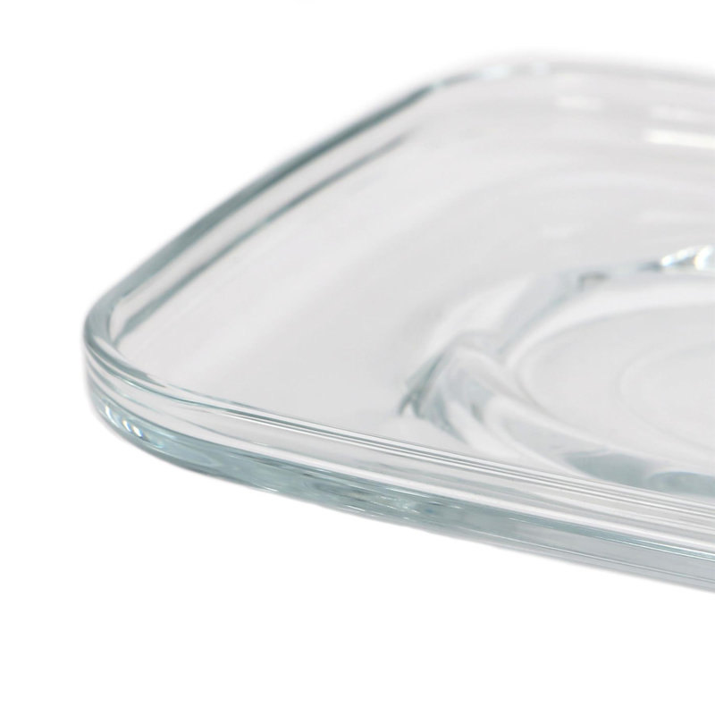 12.5cm Cozy Glass Cappuccino Saucers - 16.5cm