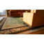 Tapis antique grand médaillon antique à tissage plat Aubusson