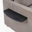 Canapé-lit simple polyvalent avec matelas pliable, table d'appoint pliable, pochette de rangement et ports USB pour des espaces de vie compacts-1000427346