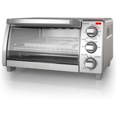 Four grille-pain 4 tranches Black + Decker, 4 fonctions de cuisson
