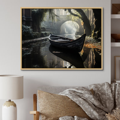 " Canal Quiet Passage Charcoal I "