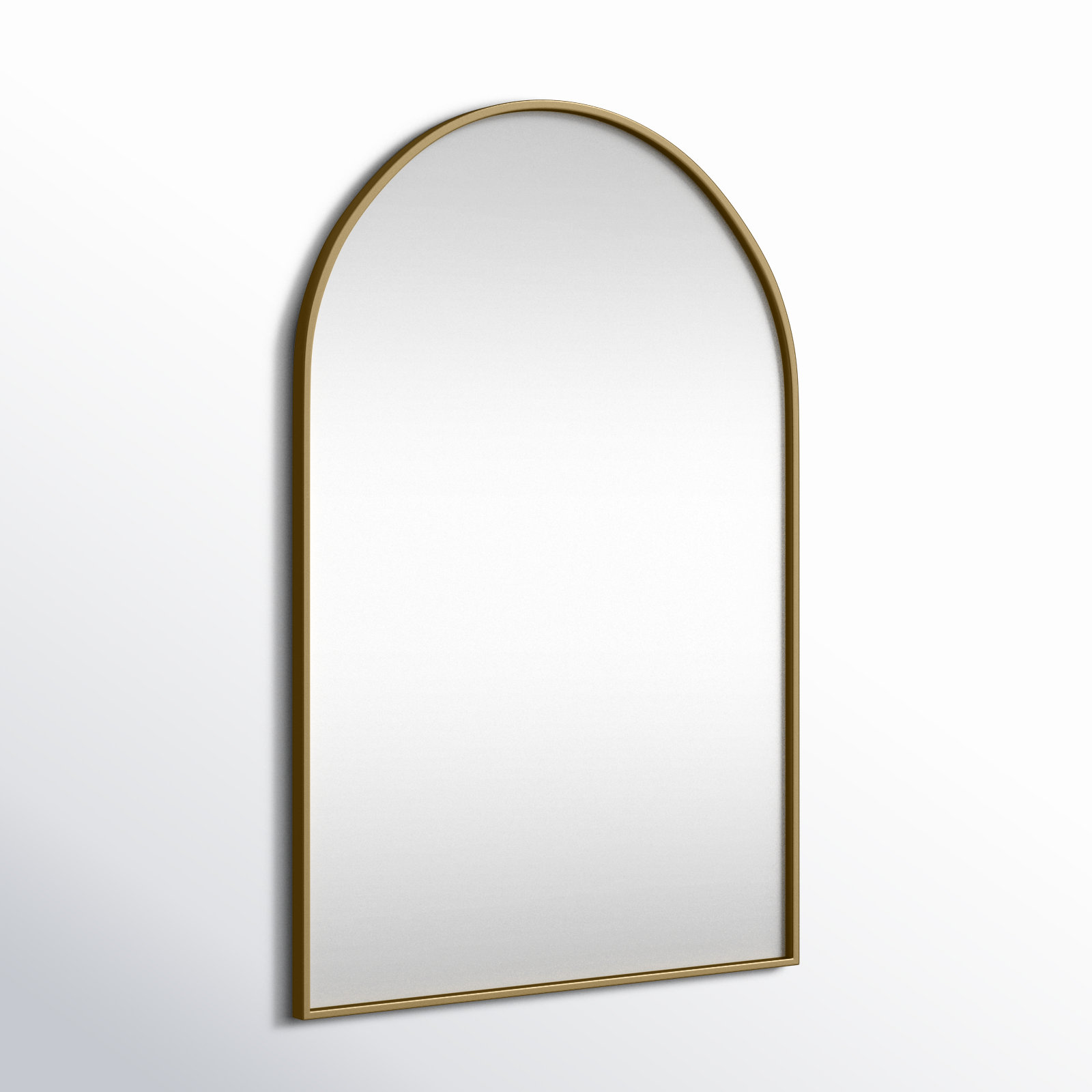 Sabine Metal Arch Wall Mirror, Brass, 40" x 27"