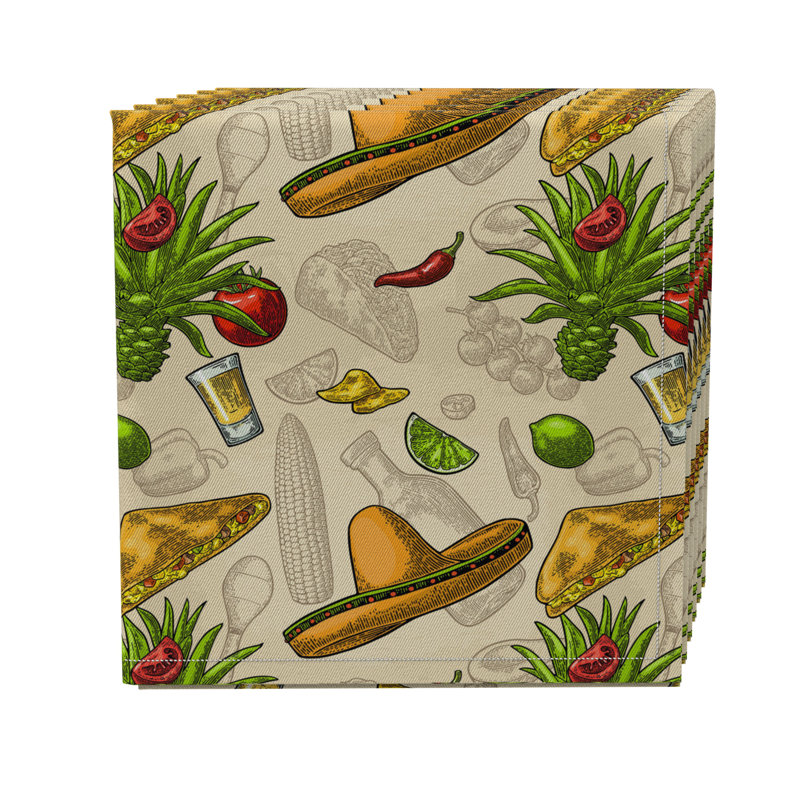 Cotton Twill Food & Drink Square Napkin