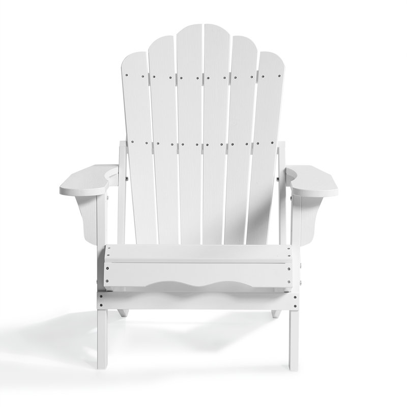 Chaise Adirondack pliante en plastique Henninger, Blanc