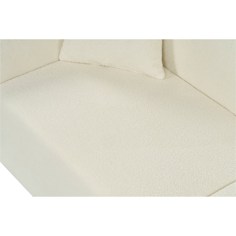 Canapé incurvé contemporain: siège moelleux, conception épurée et structure durable - idéal pour les espaces de vie élégants