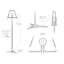 Sandiacre Metal Novelty Lamp