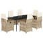 Ensemble repas 5 pièces avec coussins en rotin Red Barrel Studio®-865285384-865285385-810025103