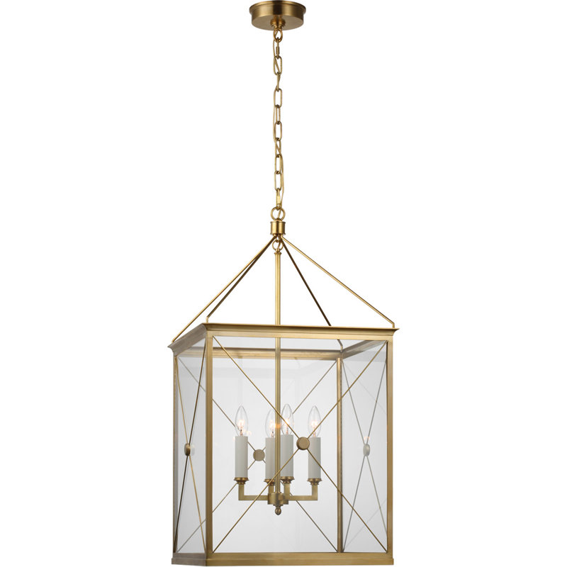 Julie Neill Rossi Medium Lantern, Antique Burnished Brass