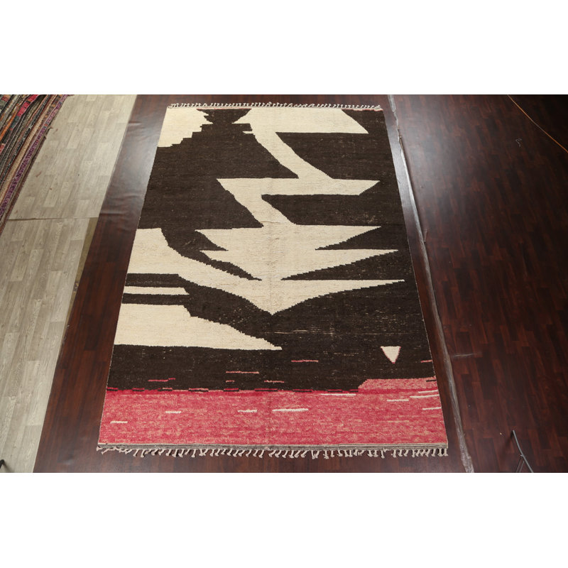 Grand tapis marocain en laine noué à la main 10 x 15