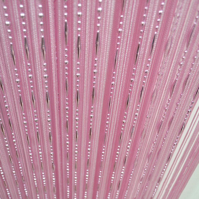 Dharshini Semi Sheer French Door Curtain Single Panel, Pink