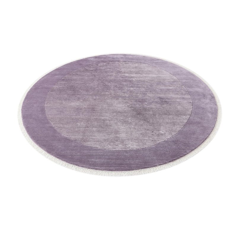 Tapis rond rond violet