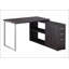 Bureau d'ordinateur polyvalent en L avec tiroirs de rangement pour le bureau à domicile, configuration à gauche ou à droite, finition aspect bois-130038977-130038976