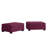 Upholstered Square Corduroy Ottoman-373930850