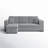 Senter Upholstered L-Shaped Sectional Reversible-790707137