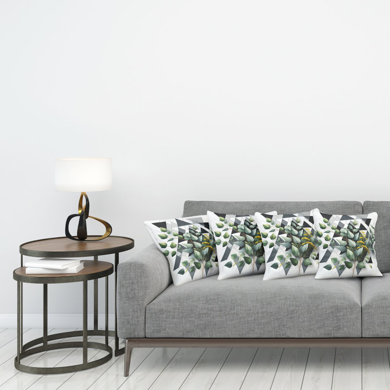 Fabric Reversible Throw Pillow, 20"H x 20"W