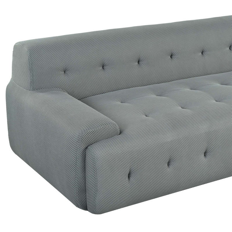 Minimalist L-Shaped Modular Sofa with Versatile Combos for Various Spaces, Gray Polyester