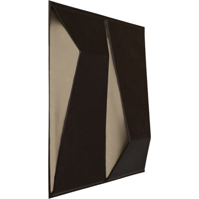 Panneau mural 3D décoratif Locke EnduraWall l 11 7/8 po x H 11 7/8 po, brume rustique métallique universelle (couvre 0,98 pi2)