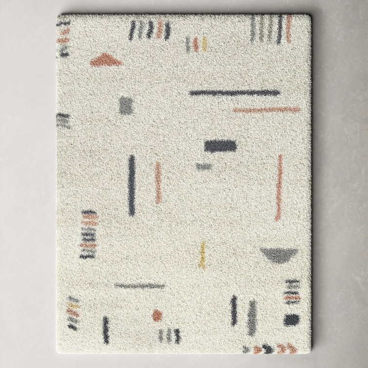 Morin Geometric Shag Area Rug