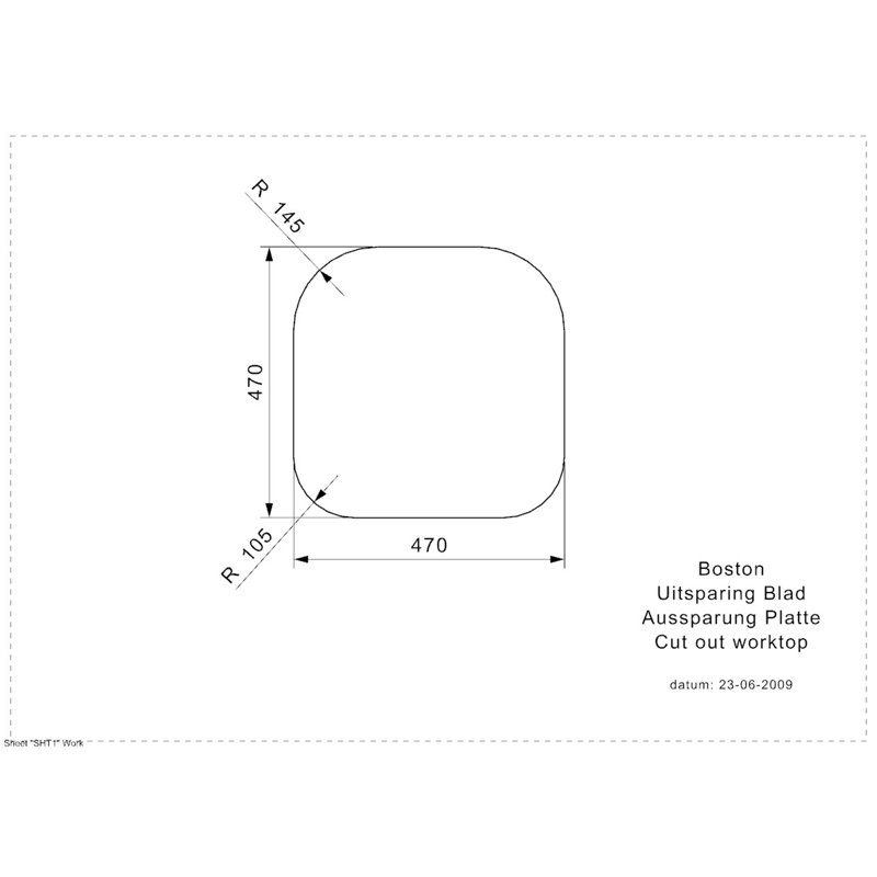 Boston Single Bowl Inset Kitchen Sink