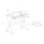 Bryanna Glass Top Metal Base Computer Desk-22494029