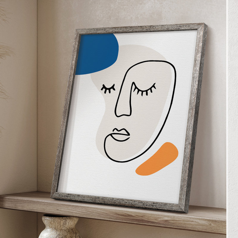 Matisse CCXCIV, reproduction d'art encadrée - bois massif, H 11 po x l 9 po