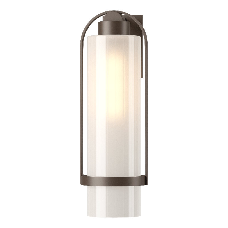 Alcove Aluminum Wall Light, Coastal Bronze, 23.2" H x 7.8" W x 8.3" D, Clear Glass