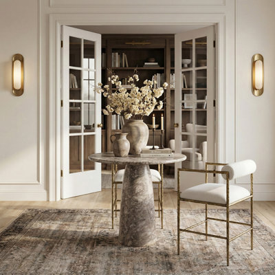 Axis Hammered Metal Counter Stool