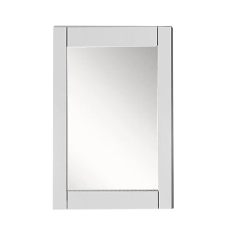 Miroir de salle de bain Olliyah, 24 po x 30 po, Blanc