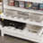 White Garage Cabinet With 2 Door And 4 Drawer