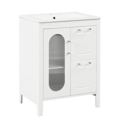 24" Bathroom Vanity With Sink
