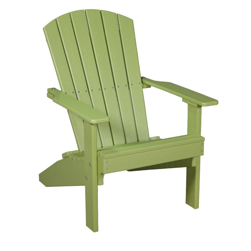 Chaise adirondack en plastique lakeside Kattamuri, Citron vert / Vert