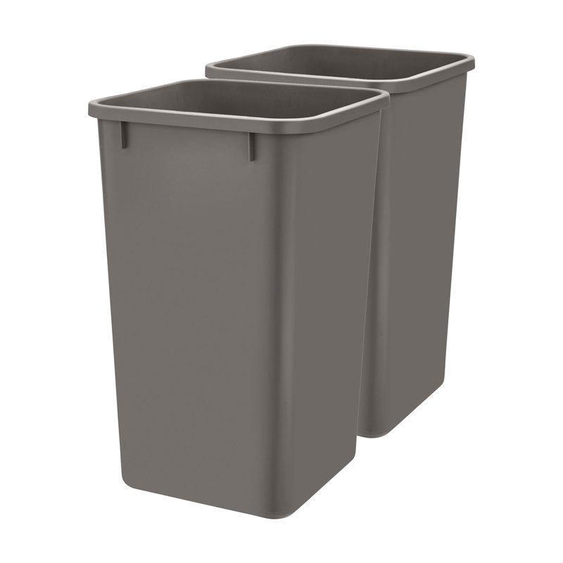 Rev-A-Shelf Polymer Replacement Trash Bin, 6.75, Gray