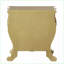 Table de chevet dorée 3 tiroirs Glam