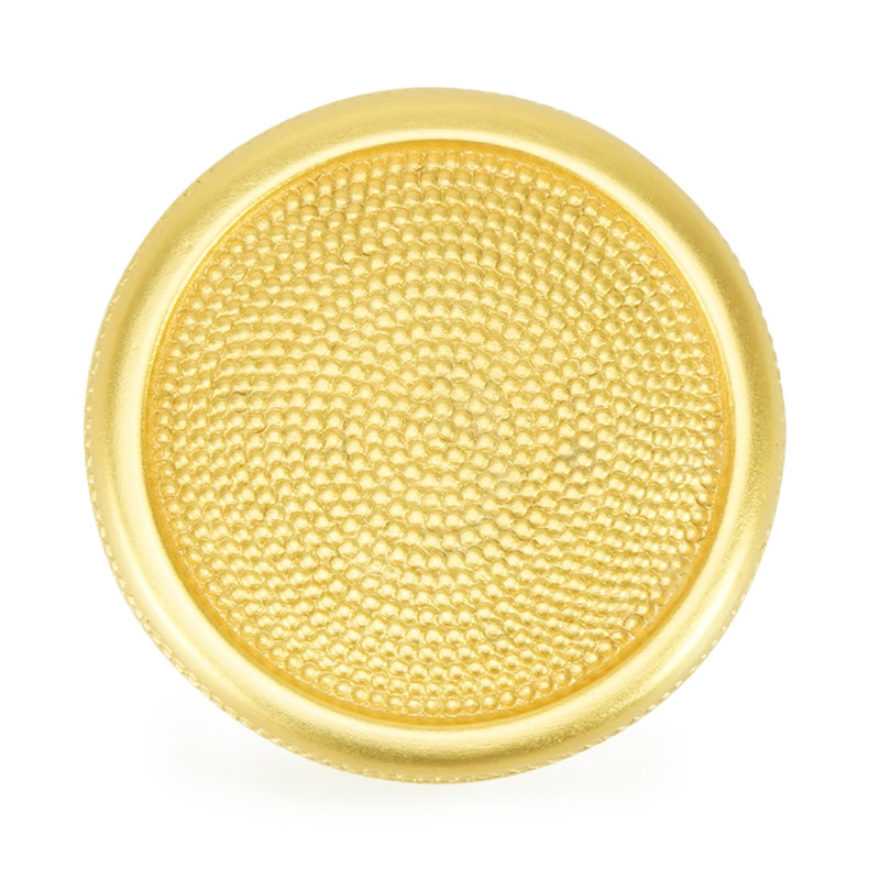WINCHESTER ROUND KNOB; FLORENTINE GOLD, 1 1/4"