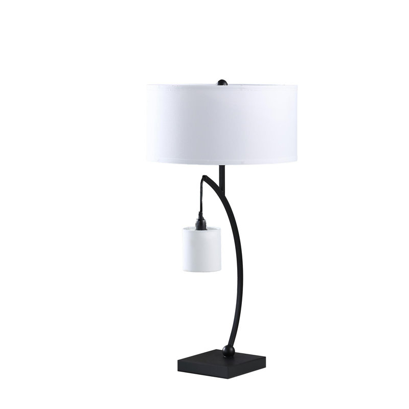 Lampe de table 28 po, Noir mat