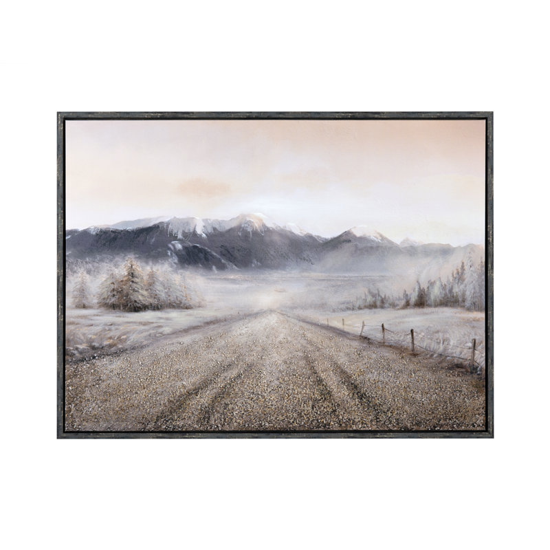 Bozeman Rustic Landscape Framed Canvas Wall Art
