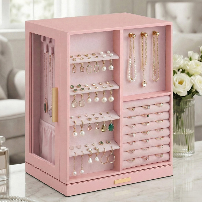 Jewellery Box , Jelly Pink