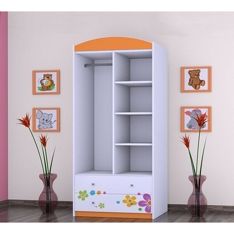 Witten 2 Door Wardrobe, Orange