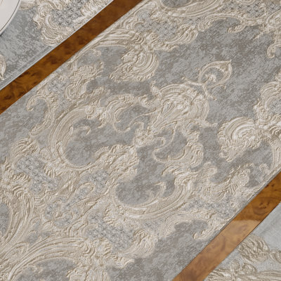 Mestan Rectangle Damask Shabbat High Pick Density Fabric Table Runner