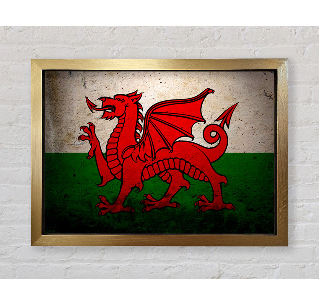 Dragon of Wales - Einzelner Bilderrahmen Kunstdrucke