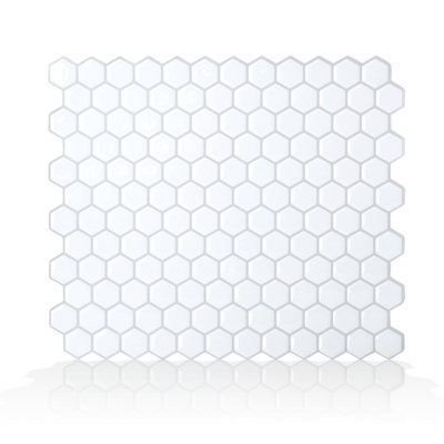SAMPLE - Hexago Peel & Stick Tile  4 x 4 inch cut piece from a full tile